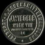 Timbre-monnaie J. Wiegele - 100 kronen sur fond marbr - avers