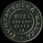 Timbre-monnaie Zivnostenska Banka - Wien I - 500 kronen sur fond dor - avers