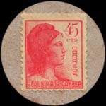 Carton moneda Ciudad Real 1936 - 45 centimos - timbre-monnaie de fantaisie - Espagne - revers