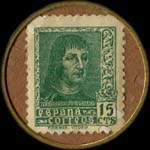 Timbre-monnaie Cruz Roja - Espagne - revers