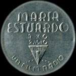 Timbre-monnaie 10 centimos - Maria Estuardo - RKO Radio - Un film Radio - Espagne - avers