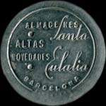 Timbre-monnaie Santa Eulalia - Espagne - avers