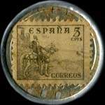 Timbre-monnaie Santa Eulalia - Espagne - revers