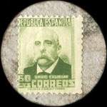 Carton moneda Graus - 1937 - 60 centimos - timbre-monnaie de fantaisie - Espagne - revers
