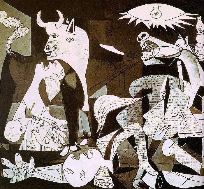 Tableau Guernica de Salvador Dali - guerre d'Espagne