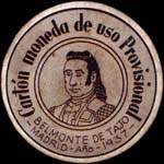 Timbre-monnaie de fantaisie - Belmonte de Tajo - Madrid - 1937 - Espagne - carton moneda