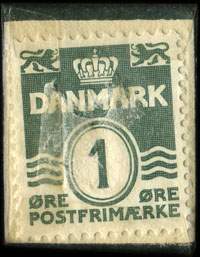 Timbre-monnaie Richard Andersen - Esrum - 1 re sur fond rouge - Danemark - revers