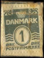 Timbre-monnaie Banken for Brrup og Omegn Aktieselskab - 1 øre sur fond noir - Danemark - revers