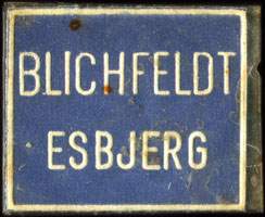 Timbre-monnaie Blichfeldt Esbjerg bleu - Danemark