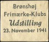 Timbre-monnaie Brønshøj Frimærke-Klubs Udstilling 23. November  1941 - beige - Danemark
