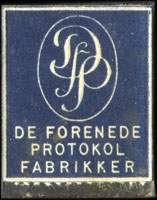 Timbre-monnaie De Forenede Protokol Fabrikker bleu - Danemark