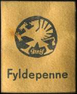 Timbre-monnaie Fyldepenne Greif - 1 øre sur carton jaune - Danemark - avers