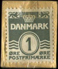 Timbre-monnaie Guld & Slv - kbes hj Pris - Guldvarefabrikken - Pr. Jrgensgade 9. - 1 re sur carton brun - Danemark - revers