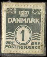Timbre-monnaie Hess - Vejle Støbegods - 1 øre sur fond rouge - Danemark - revers