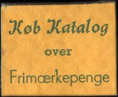 Timbre-monnaie Køb Katalog over Frimærkepenge sur carton jaune-orangé - Danemark