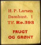 Timbre-monnaie H.P.Larsen, Damhurst. 1 - Danemark