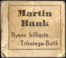 Timbre-monnaie Martin Bank - Byens billigste - Trikotage-Butik - Danemark