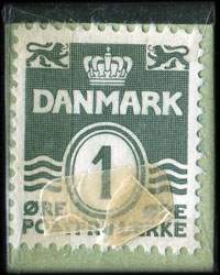 Timbre-monnaie Mejeri & Kolonial - A. Andersson - Griffenfeldtsg. 29 - Nora 2197 y - 1 re sur carton vert-ple - Danemark - revers