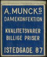 Timbre-monnaie A.Munck - Danemark