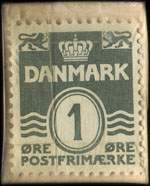 Timbre-monnaie Boger = Papir - E. Ottesen - N. Ebbesens  V. 23 - Eva 965  - 1 øre sur carton gris - Danemark - revers