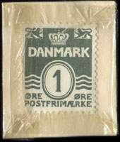 Timbre-monnaie Regama Amager Varehus - 1 re sur carton blanc - Danemark - revers