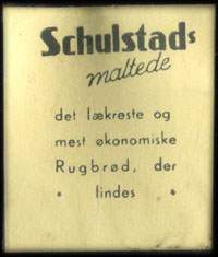 Timbre-monnaie Schulstads - Type 1 - 1 &oslash;re sur carton jaune - Danemark - avers