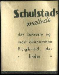Timbre-monnaie Schulstads - Type 1 - 1 &oslash;re sur carton jaune - Danemark - avers