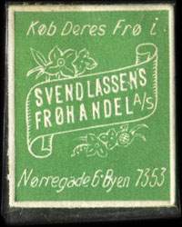 Timbre-monnaie Svendlassens-Frøhandel - Danemark