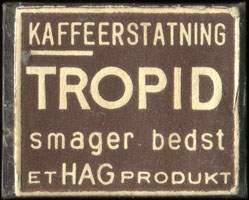 Timbre-monnaie Kaffeerstatning Tropid smager bedst et hag produkt  - Danemark