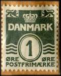 Timbre-monnaie Th. Vollbrecht - Sølvgade 92 - 1 øre sur carton ocre - Danemark - revers